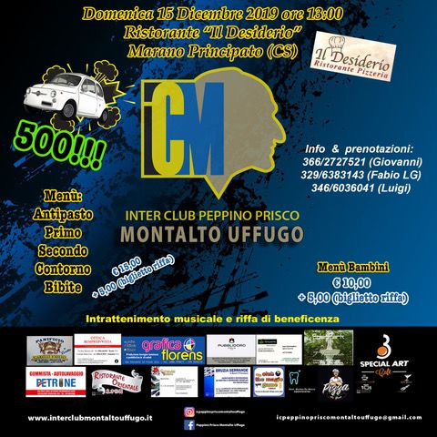 Evento 2019 - 12 - 15 - Pranzo sociale