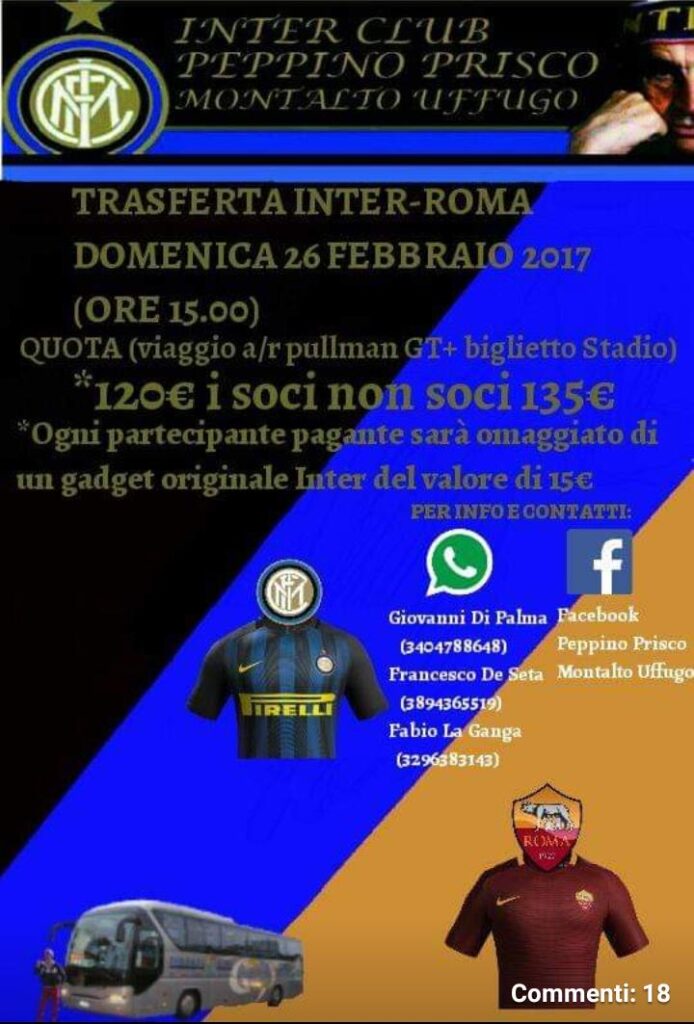 Trasferta 2017 - 02 - 26 - Inter Roma