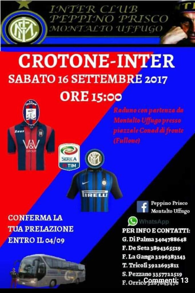 Trasferta 2017 - 09 - 16 - Crotone Inter