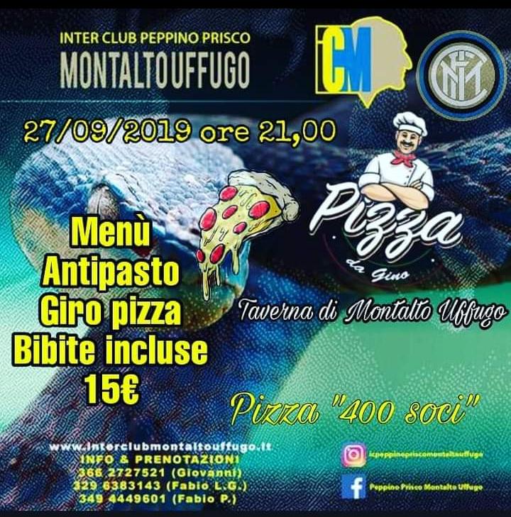 Evento 2019 -09 - 27 - Giropizza 400 soci