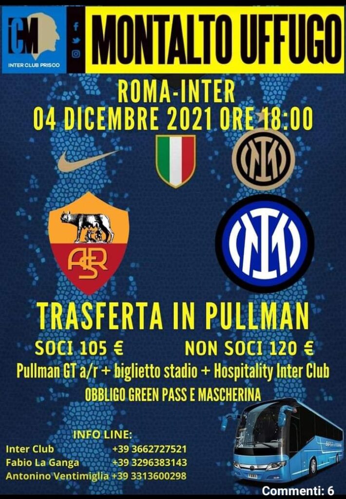 Trasferta 2021 - 12 - 04 - Roma Inter