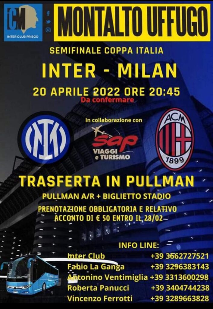 Trasferta 2022 - 04 - 20 - Inter Milan